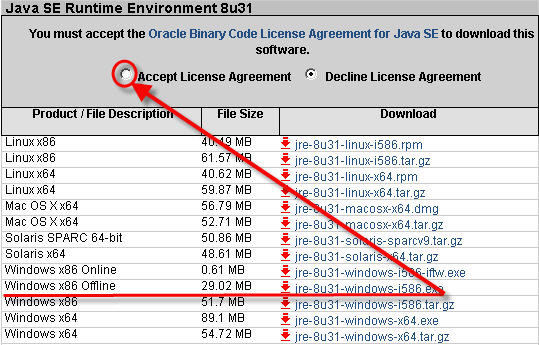 Java version 8 update 51 download